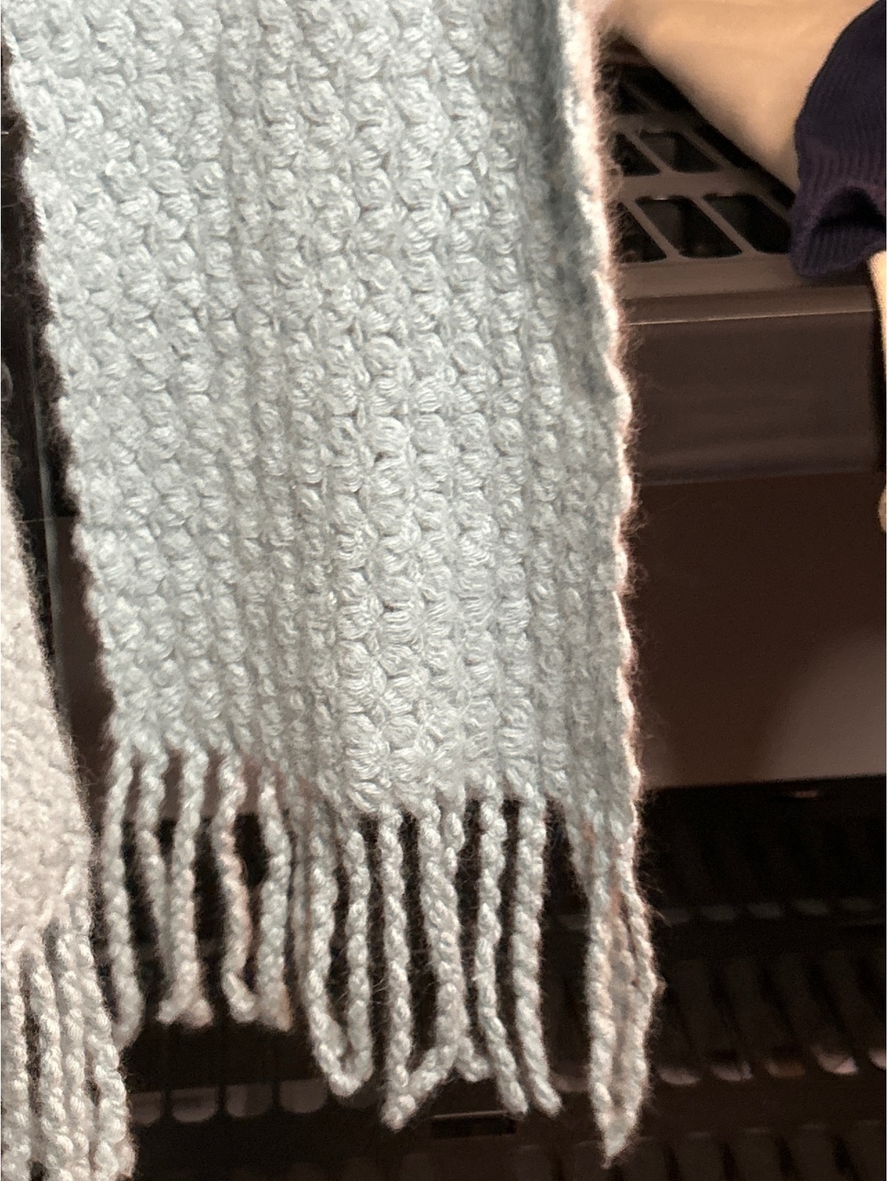 Banana Republic Light Blue Lambs Wool and Rabbit Hair Scarf